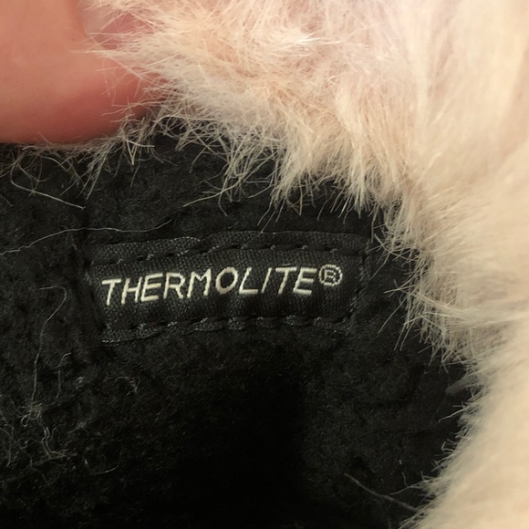 Girls Pink Winter Snow Boots with Fur Trim 3 - Picture 2 of 9